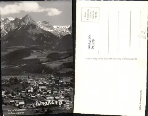 393870,Bischofshofen Totale m. Tennengebirge Bergkulisse pub Cosy 988