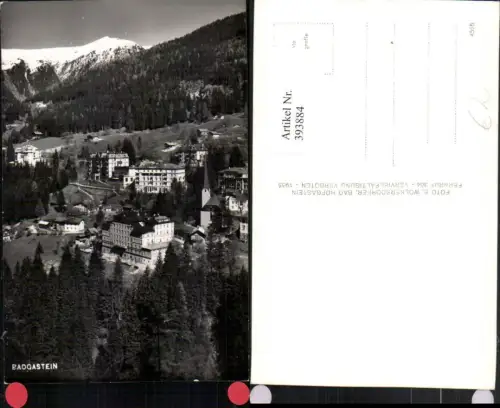393884,Badgastein Bad Gastein Teilansicht Bergkulisse