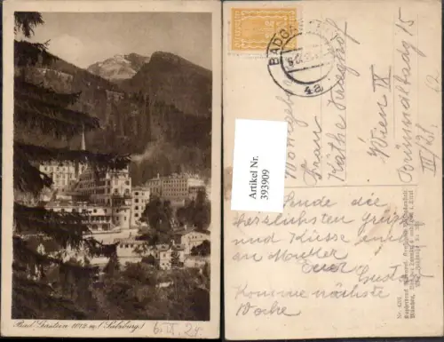 393909,Bad Gastein Teilansicht Bergkulisse