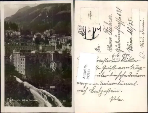 393913,Badgastein Bad Gastein Teilansicht Wasserfall