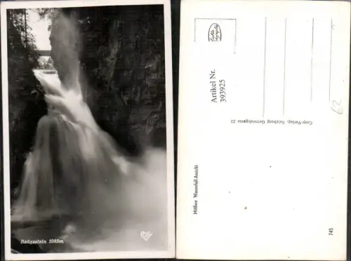 393925,Badgastein Bad Gastein Mittlerer Wasserfall pub Cosy