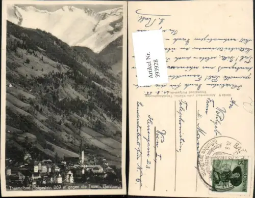 393928,Bad Hofgastein Totale geg. Tauern Bergkulisse