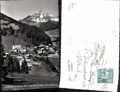 393945,Filzmoos im Pongau Totale geg. Bischofsmütze Bergkulisse