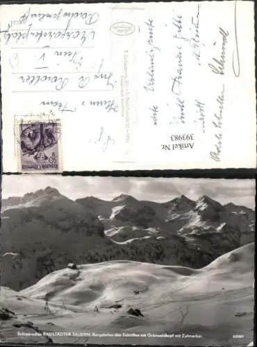 393983,Radstädter Tauern Bergstation am Grünwaldkopf b. Obertauern Bergkulisse Winterbild