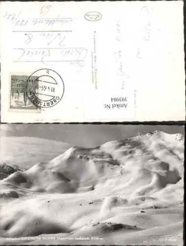 393984,Radstädter Tauern Abfahrt vom Seekareck b. Obertauern Winterbild