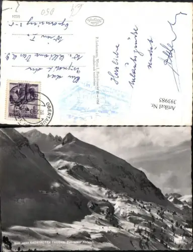 393985,Radstädter Tauern Zehnerkar Abfahrt b. Obertauern Bergkulisse Winterbild