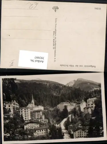 393997,Badgastein Bad Gastein Teilansicht von d. Villa Solitude