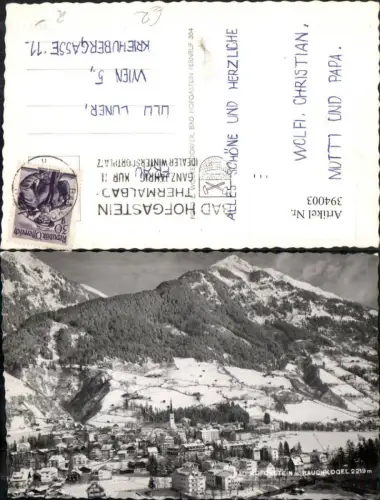 394003,Bad Hofgastein Totale m. Rauchkogel Bergkulisse Winterbild