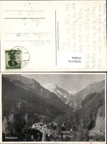 394004,Böckstein Totale b. Bad Gastein Bergkulisse