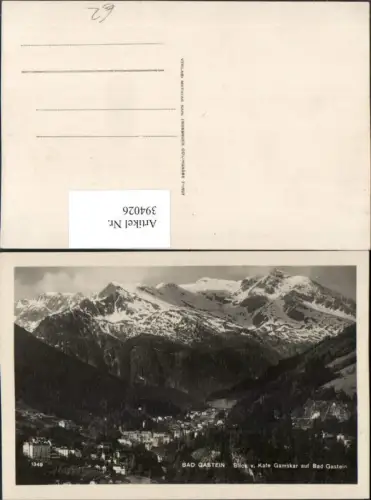 394026,Bad Gastein Totale vom Kafe Gamskar Bergkulisse