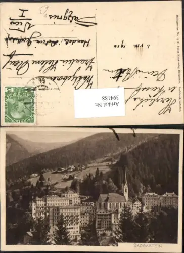 394188,Badgastein Bad Gastein Teilansicht Kirche pub F. Fuchs 15
