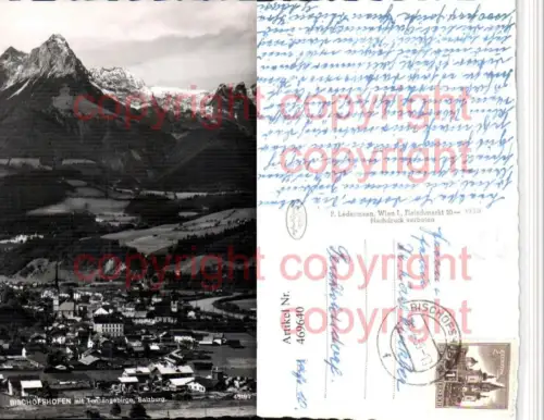 469640,Bischofshofen Totale m. Tennengebirge Bergkulisse