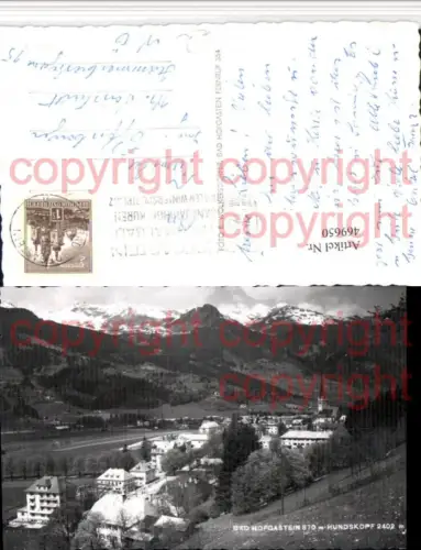 469650,Bad Hofgastein Totale m. Hundskopf Bergkulisse