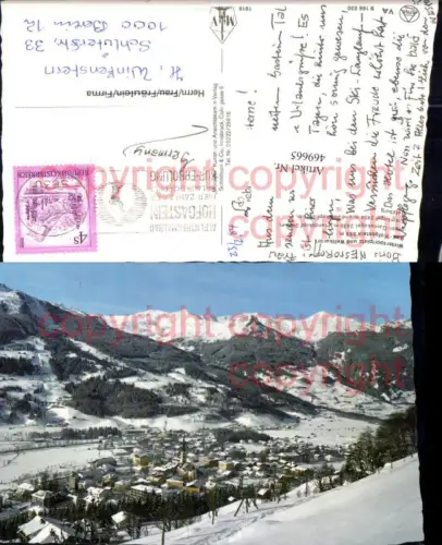 469665,Bad Hofgastein Totale geg. Gamskogel Bergkulisse Winterbild
