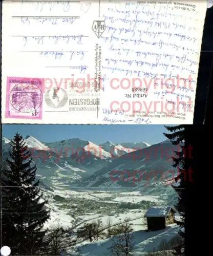 469688,Bad Hofgastein Totale geg. Hohe Tauern Bergkulisse Winterbild