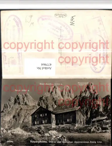477964,Hofpürglhütte Berghütte b. Filzmoos m. Bischofsmütze Bergkulisse