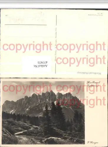 477975,Mandlwand Hochkönig b. Mühlbach Bergkulisse pub F. Hunger