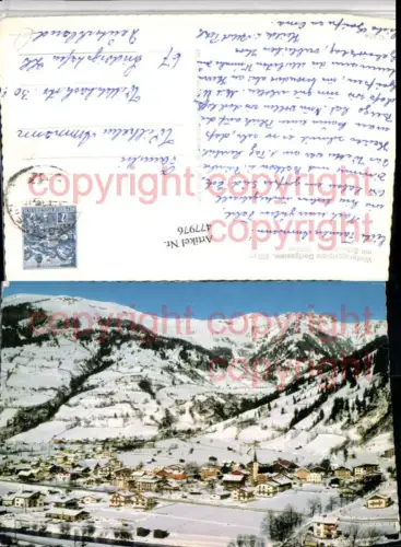 477976,Dorfgastein Totale m. Schuhflicker Bergkulisse Winterbild