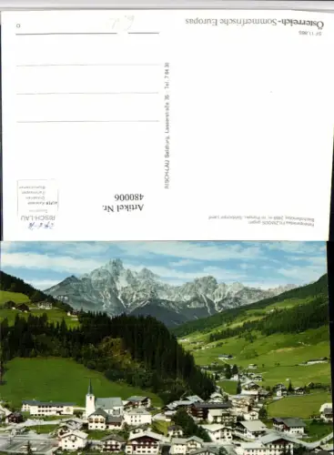 480006,Filzmoos Totale geg. Bischofsmütze Bergkulisse