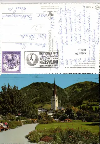 480010,Bad Hofgastein Kurpark m. Pfarrkirche Kirche geg. Gamskarlspitze