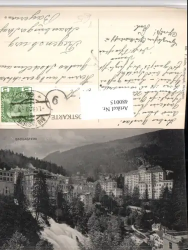 480015,Badgastein Bad Gastein Teilansicht Wasserfall pub F. Fuchs 646