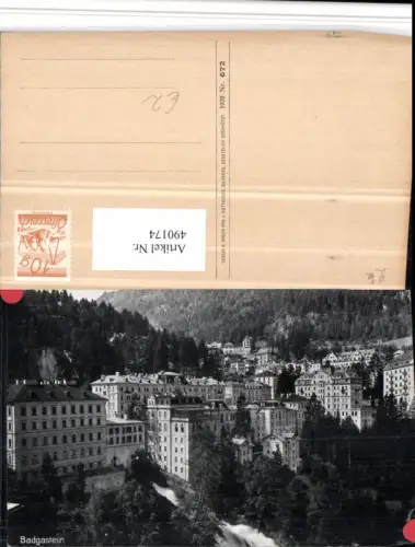 490174,Badgastein Bad Gastein Teilansicht Wasserfall