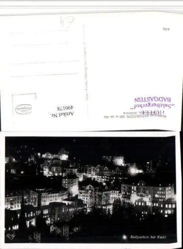 490178,Badgastein Bad Gastein Teilansicht b. Nacht pub Cosy