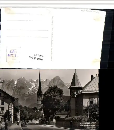 490183,Bischofshofen Straßenansicht Kirche Bergkulisse pub Cosy 976