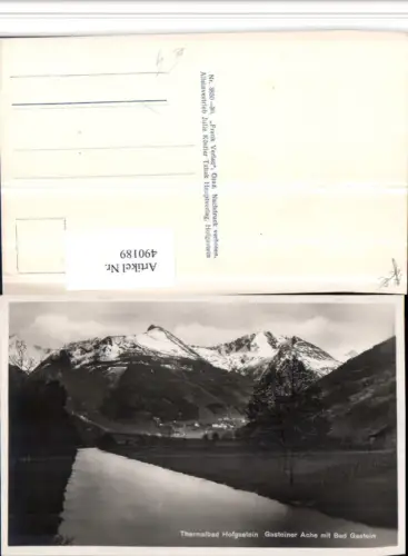 490189,Bad Hofgastein Gasteiner Ache m. Bad Gastein Bergkulisse
