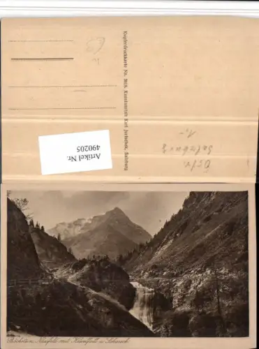 490205,Böckstein b. Bad Gastein Nassfeld m. Kesselfall Bergkulisse