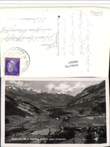 490207,Badgastein Bad Gastein Ausblick geg. Hofgastein Bergkulisse