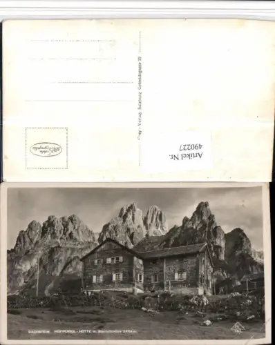 490227,Hofpürgl-Hütte Berghütte b. Filzmoos m. Bischofsmütze Bergkulisse