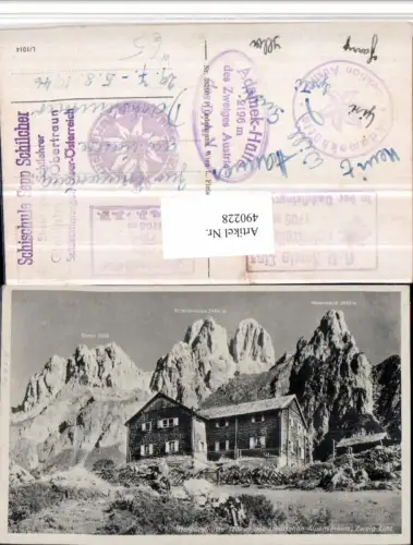 490228,Hofpürglhütte Berghütte b. Filzmoos geg. Bischofsmütze Bergkulisse