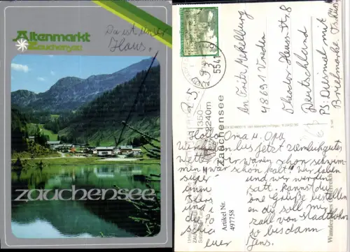 497758,Altenmarkt Zauchensee See Bergkulisse