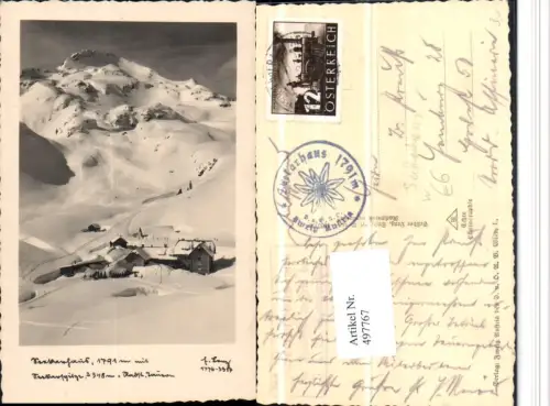 497767,Seekarhaus b. Obertauern m. Seekarspitze Winterbild