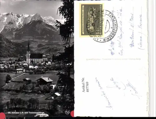 497769,St. Johann im Pongau Totale m. Tennengebirge Bergkulisse pub Cosy