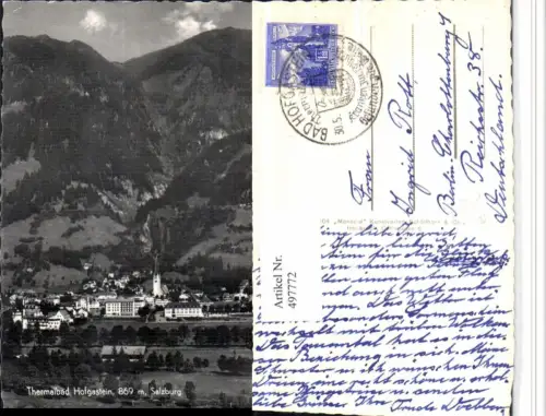 497772,Bad Hofgastein Totale Bergkulisse