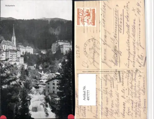 497777,Badgastein Bad Gstein Teilansicht