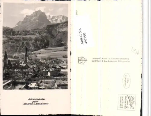 497790,Bischofshofen Totale geg. Hochkönig Bergkulisse