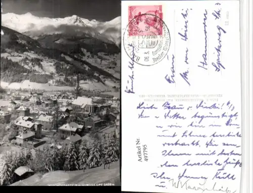 497795,Bad Hofgastein Totale m. Hundskopf Bergkulisse Winterbild