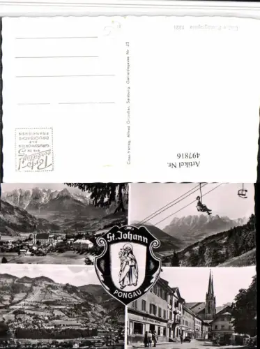 497816,St. Johann im Pongau Totale Sessellift Mehrbildkarte