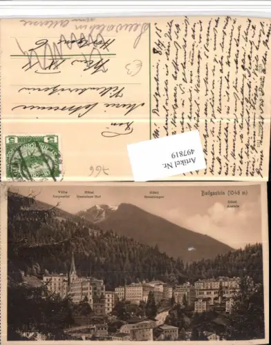 497819,Badgastein Bad Gastein Teilansicht Bergkulisse