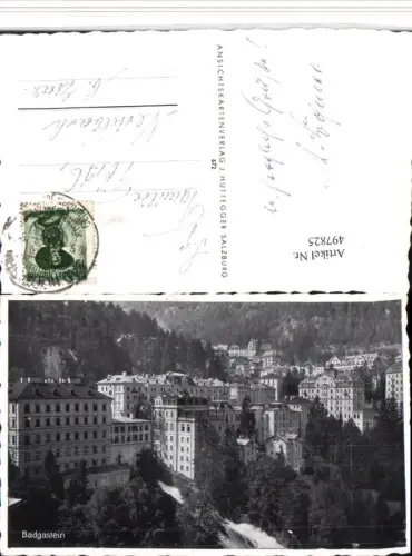 497825,Badgastein Bad Gastein Teilansicht Wasserfall