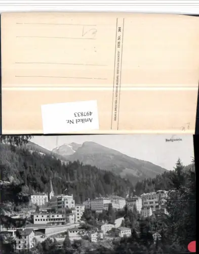 497833,Badgastein Bad Gastein Teilansicht