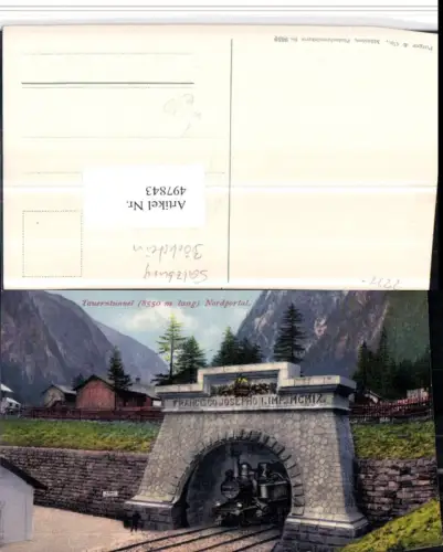 497843,Tauerntunnel Nordportal b. Flachau Lok pub Purger e Co 9659