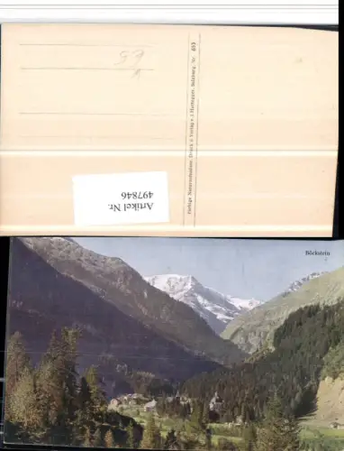 497846,Böckstein b. Bad Gastein Totale Bergkulisse