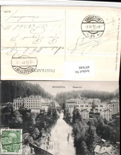 497848,Bad Gastein Wasserfall pub F. Fuchs 622