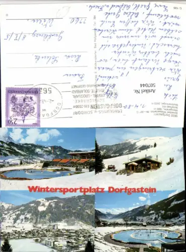 507044,Dorfgastein Totale Freibad Winterbilder Mehrbildkarte