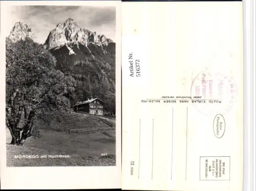 516372,Alpengasthof Mordegg b. Pfarrwerfen Bergkulisse