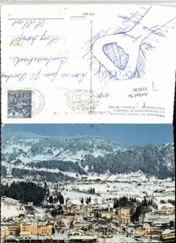 519136,Schwarzach im Salzachtal Totale Winterbild